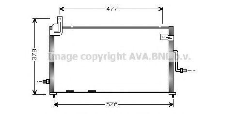 Радиатор кондиционера DW5044 AVA