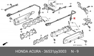 Лямбда-зонд 36531PY3003 HONDA