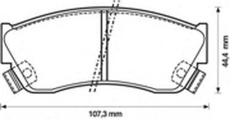 Комплект тормозных колодок, диско 572179B BENDIX JURID