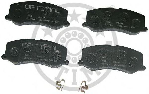 Комплект тормозных колодок, диско 9804 OPTIMAL
