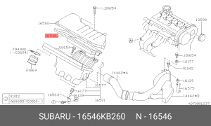 Фильтр воздушный 16546KB260 SUBARU