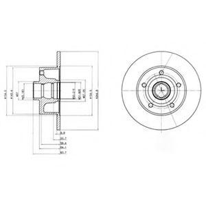 Тормозной диск BG3030 DELPHI