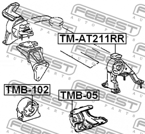 Подушка двигателя TM-AT211RR FEBEST