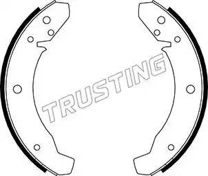 Комплект тормозных колодок 124.247 TRUSTING