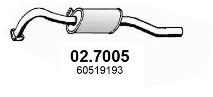 Глушитель выхлопных газов конечный 027005 ASSO