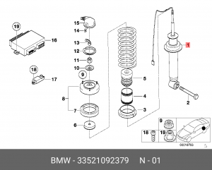 Амортизатор подвески 33 52 1 092 379 BMW