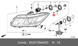 Лампа 33301SNA003 HONDA