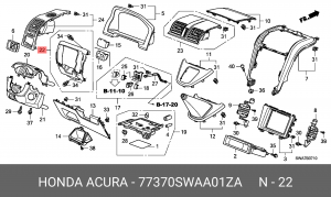 Деталь 77370SWAA01ZA HONDA