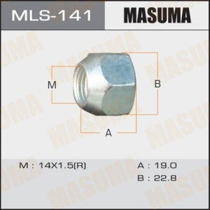 Гайка крепления колеса MLS-141 MASUMA