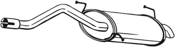 Глушитель выхлопных газов конечный 154-191 BOSAL