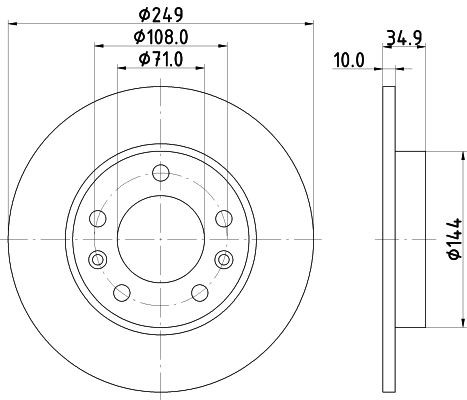 Конденсатор, кондиционер 8FC 351 036-791 HELLA