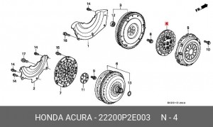 Диск сцепления 22200P2E003 HONDA