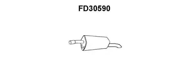 Глушитель выхлопных газов конечный FD30590 VENEPORTE