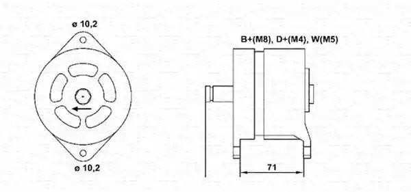 Генератор 943356849010 MAGNETI MARELLI