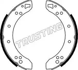 Комплект тормозных колодок 040087 TRUSTING