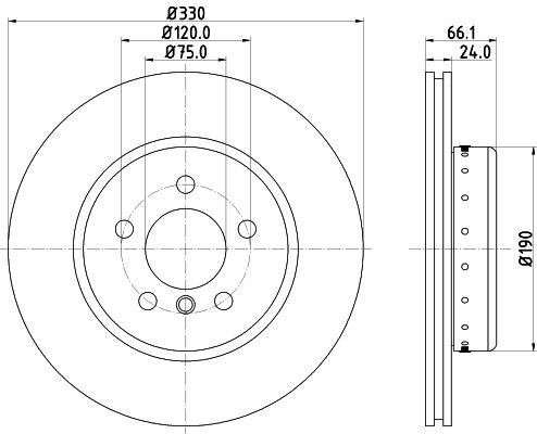 Конденсатор, кондиционер 8FC351038591 HELLA