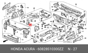 Деталь 60828S10300ZZ HONDA