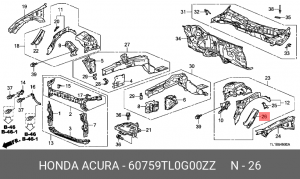Деталь 60759TL0G00ZZ HONDA