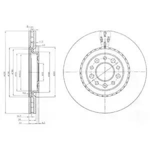 Тормозной диск BG3993 DELPHI