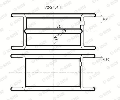 Подшипник 72-2754H GLYCO
