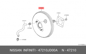 Усилитель тормозной системы 47210-JD00A NISSAN
