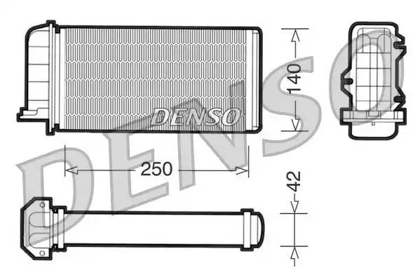 Теплообменник, отопление салона DRR09002 DENSO