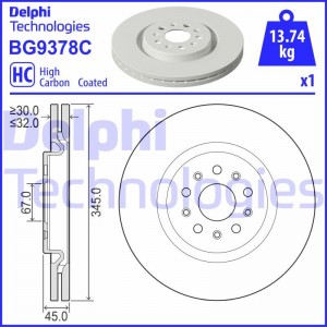 Комплект подшипника ступицы колеса BK1085 DELPHI