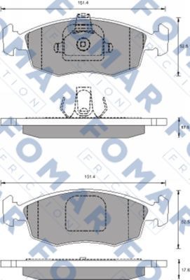 Колодки тормозные дисковые 51688381 ROULUNDS BRAKING