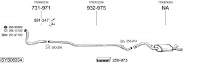 Выпускной трубопровод 787009 BOSAL
