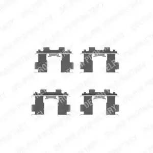 Комплектующие, колодки дискового тормоза LX0303 DELPHI