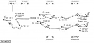 Выпускной трубопровод 335871 BOSAL