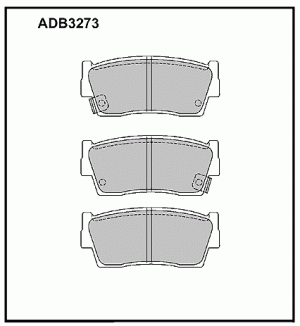 Колодки тормозные дисковые ADB3273 ALLIED NIPPON