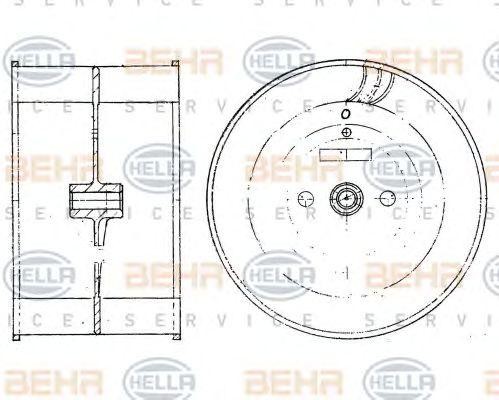 Вентилятор, внутренняя вентиляция 8EW009160131 HELLA