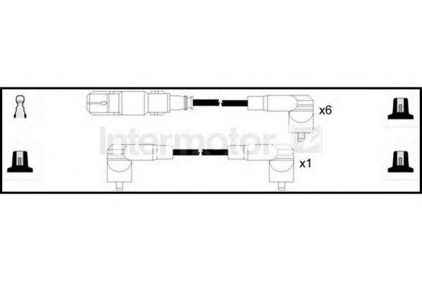 Ккомплект проводов зажигания 73656 STANDARD