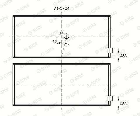 Подшипник 71-3764 GLYCO