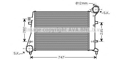 Интеркулер VW4268 AVA