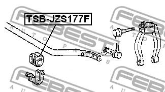 Втулка стабилизатора TSB-JZS177F FEBEST