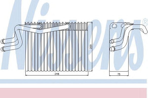 Испаритель, кондиционер 92215 NISSENS