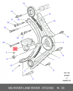 Натяжитель, цепь привода STC2282 LAND ROVER