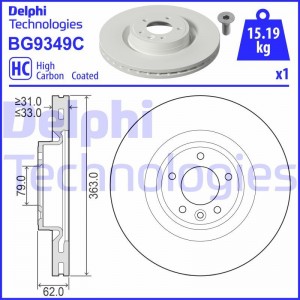 Комплект подшипника ступицы колеса BK1063 DELPHI