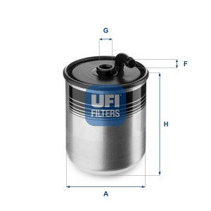 Топливный фильтр 2442900 UFI