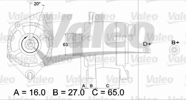 Генератор 436339 VALEO PHC