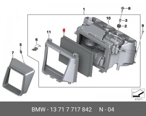 Фильтр воздушный 13 71 7 717 842 BMW