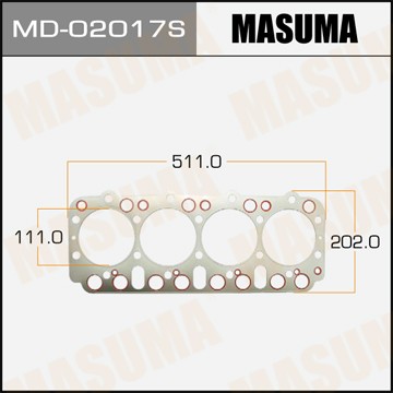 Прокладка ГБЦ MD02017S MASUMA