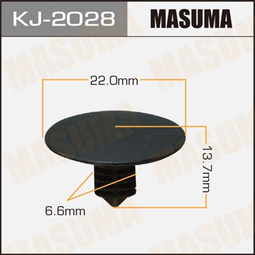 Клипса крепежная KJ2028 MASUMA