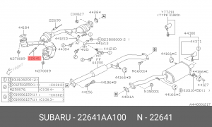 Лямбда-зонд 22641AA100 SUBARU