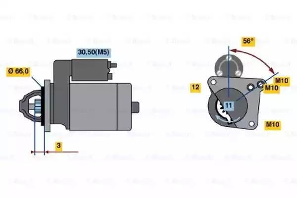 Стартер 0 001 107 476 BOSCH