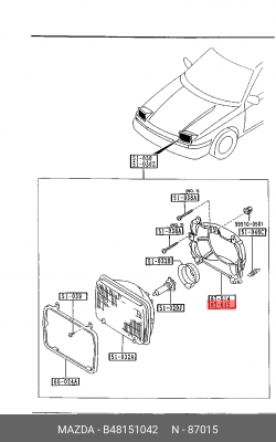 Деталь B48151042 MAZDA