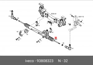Рулевой механизм 93808323 IVECO