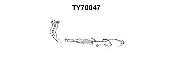Предглушитель выхлопных газов TY70047 VENEPORTE